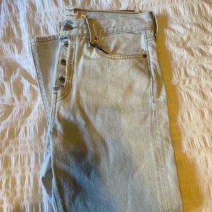 Levi’s Wedgie Straight High Rise Jeans, Light Wash